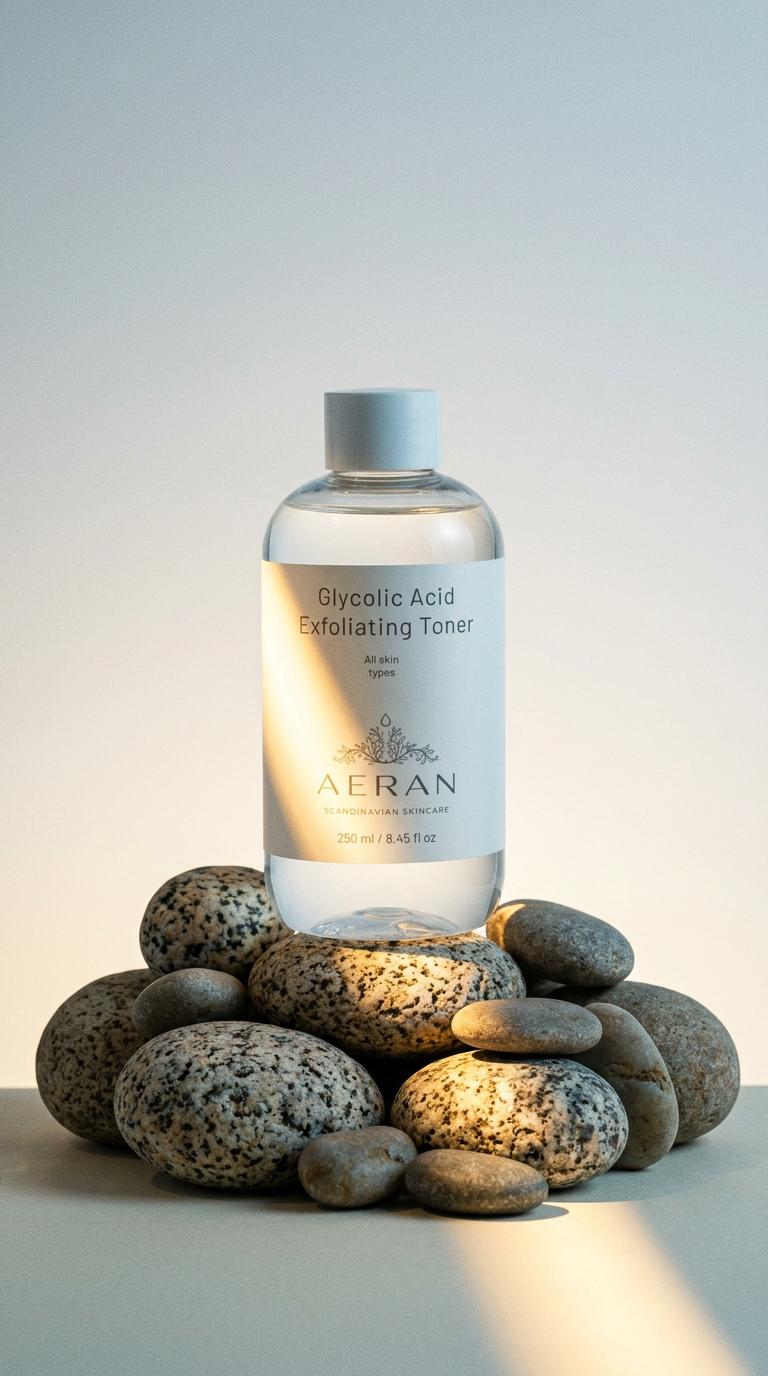 AI product shot of Glycolic Acid Exfoliating Toner