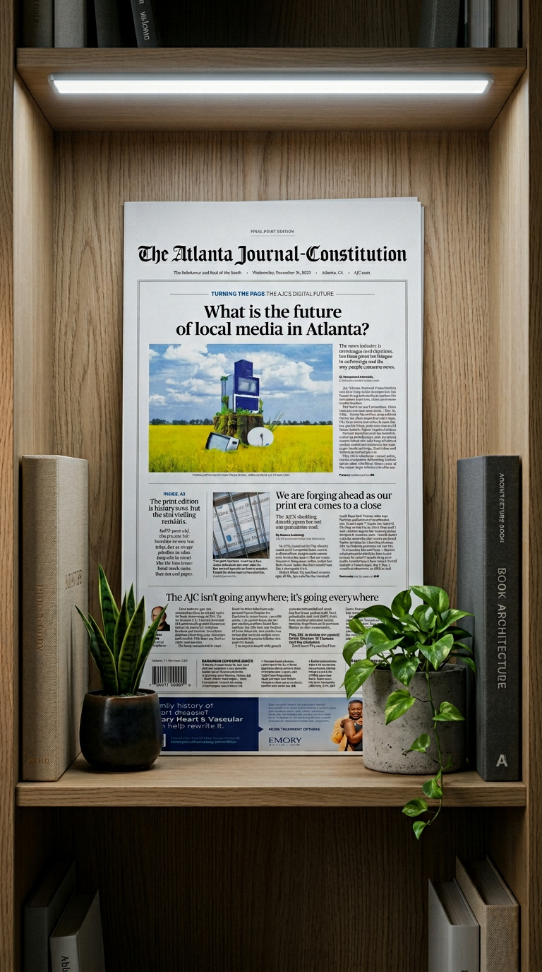 AI product shot of Final Print Edition - December 31, 2025