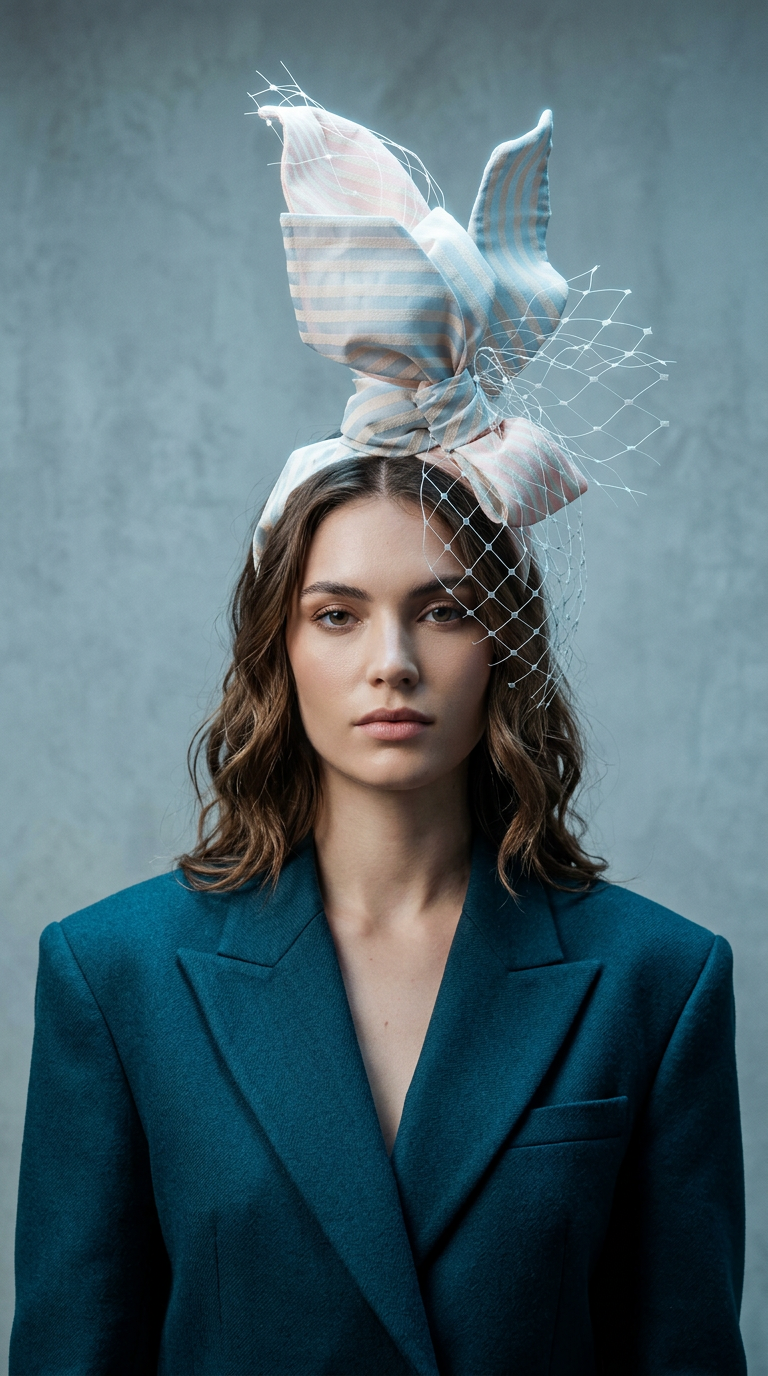 AI product shot of The White Rabbit Headband