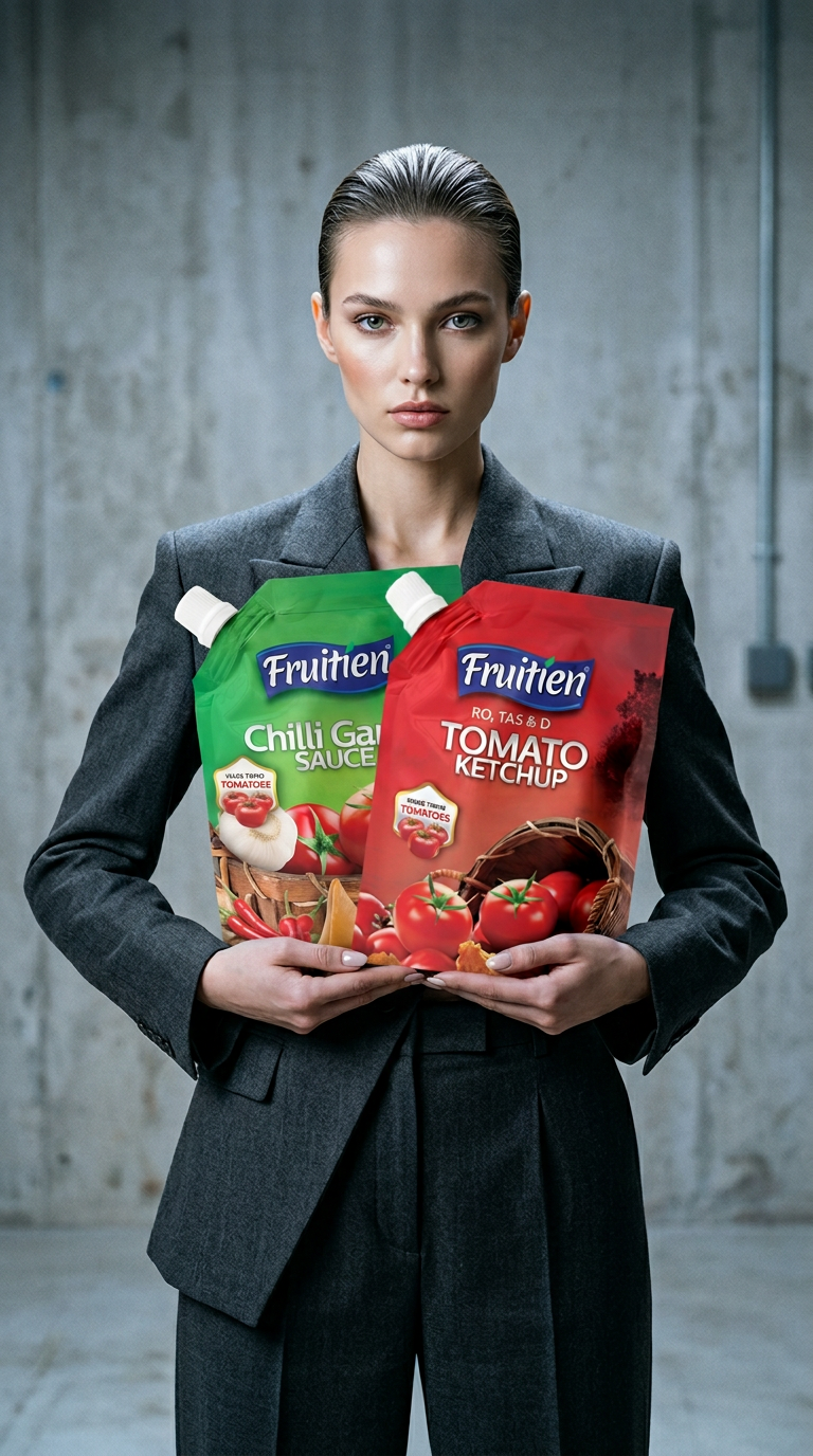 AI product shot of Fruitien Foods Product Range