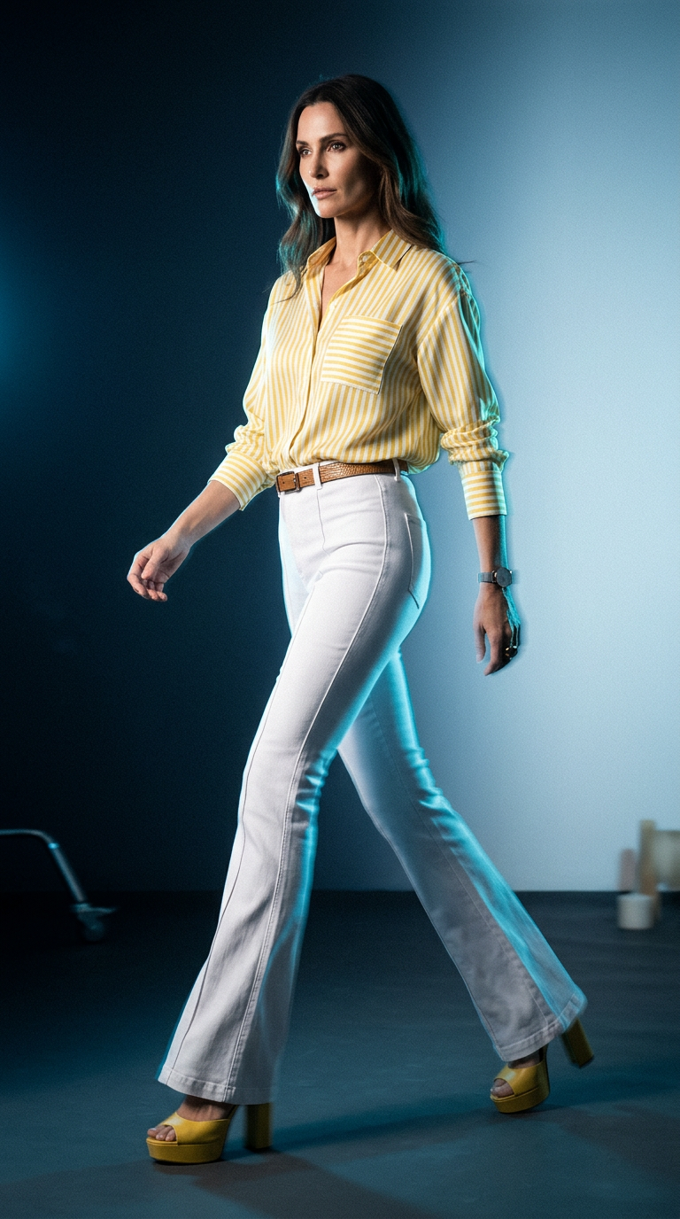 AI product shot of Jean campana high rise