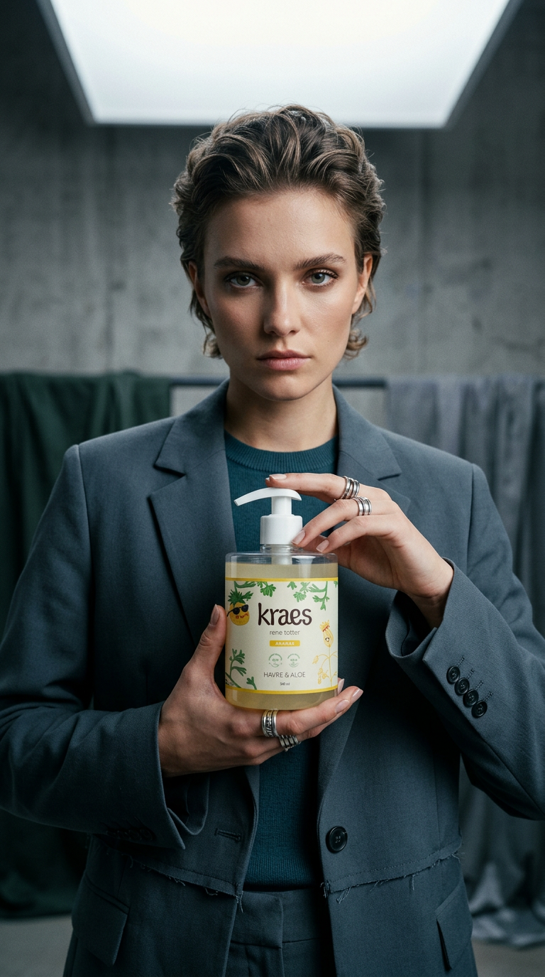 AI product shot of Rene totter – ananas duft – 500 ml