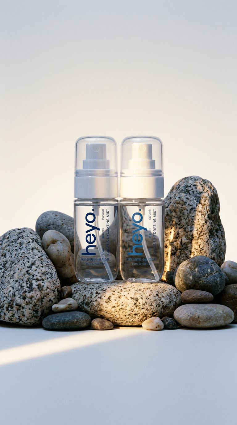 AI product shot of HEYO CACTUS HYDRATING MIST (2 Bottles)