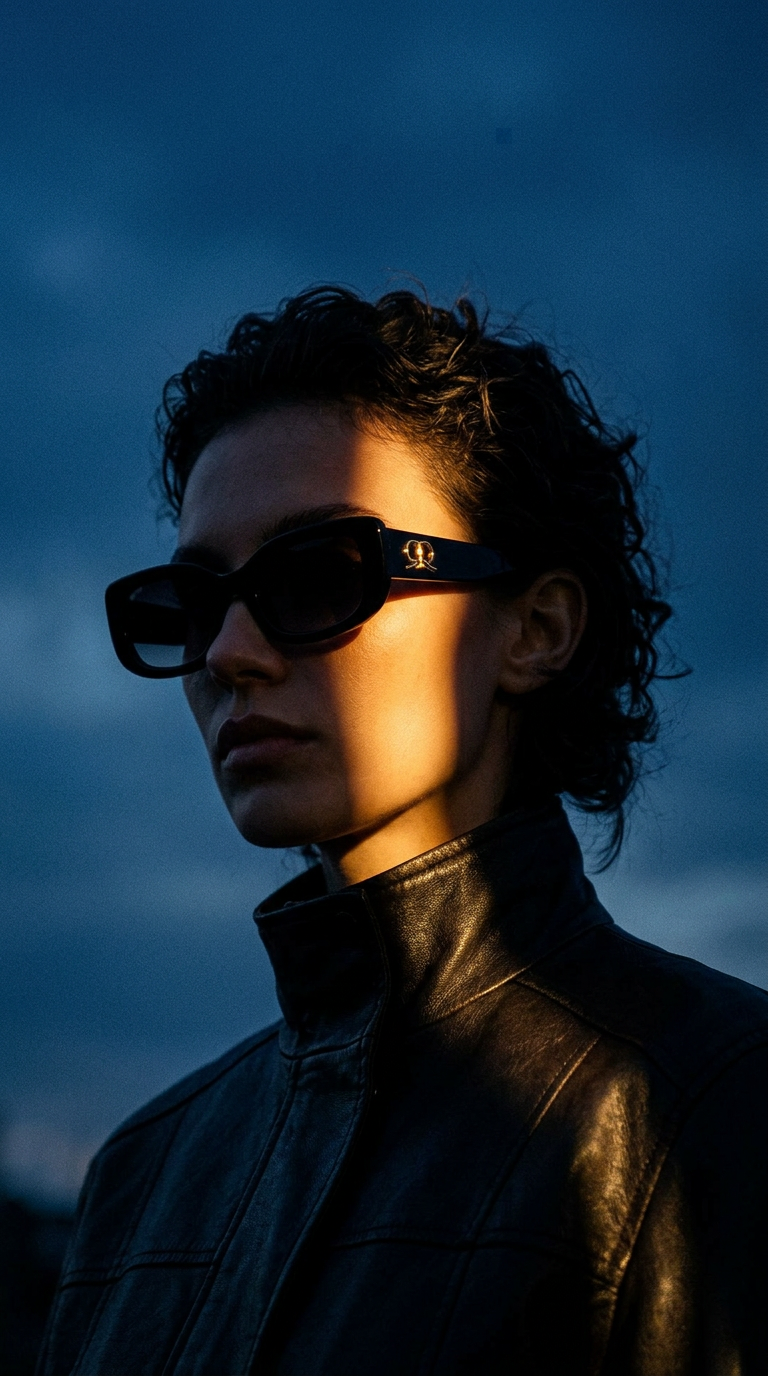 AI product shot of Emerry Sunglasses in Magenta