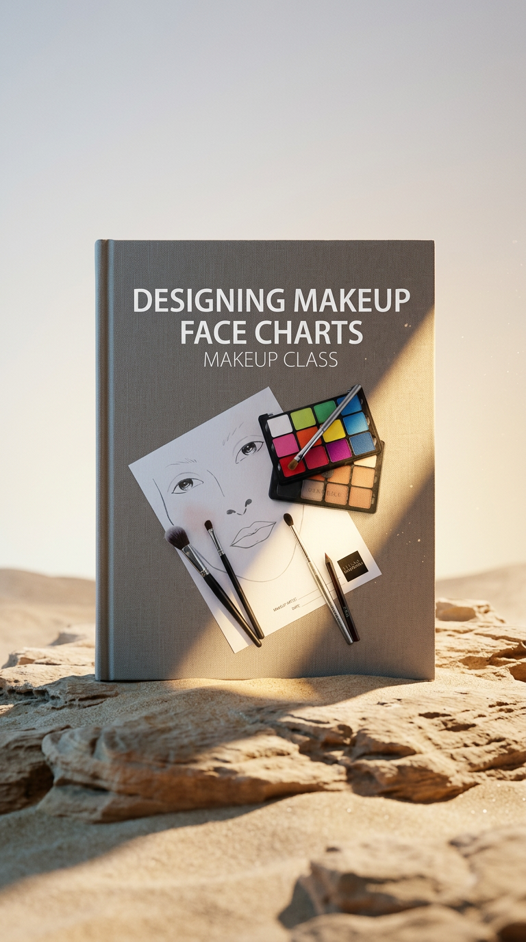 AI product shot of Designing Makeup Face Charts