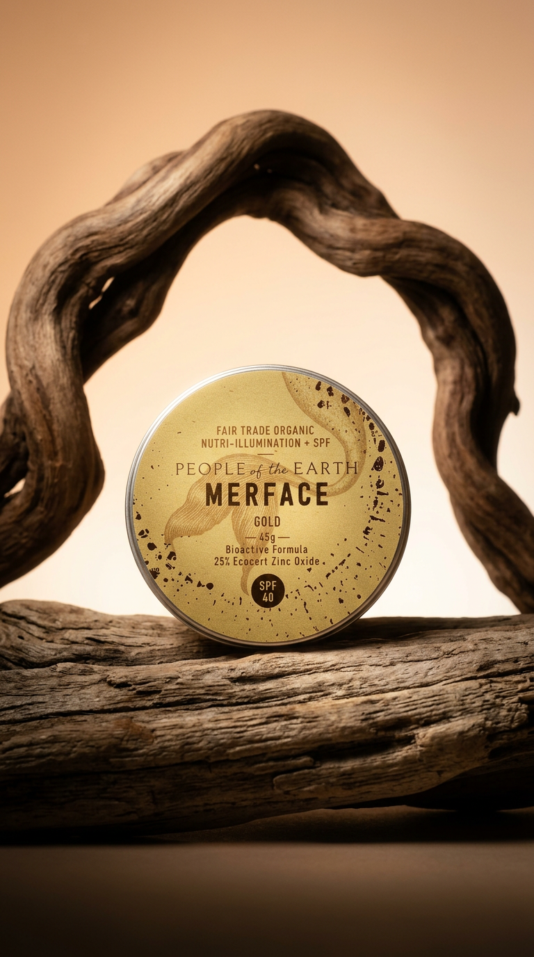 AI product shot of Merface™ Gold Surf Zinc