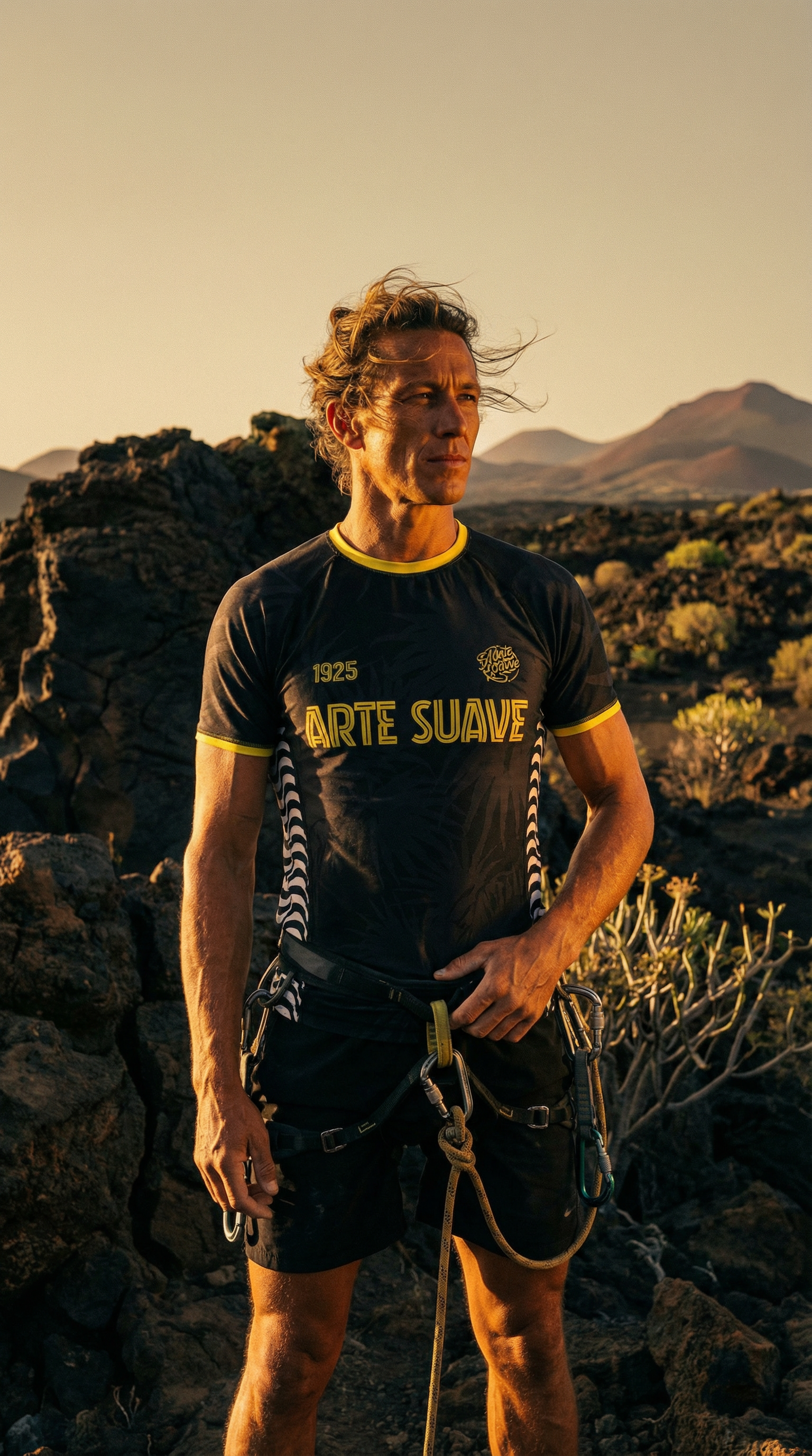 AI product shot of Arte Suave Black Rashguard