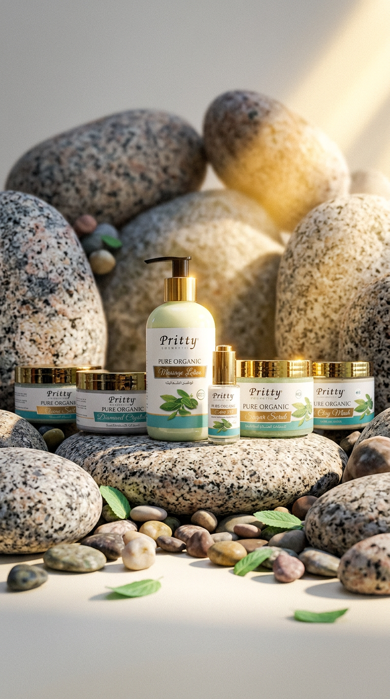 AI product shot of PURE ORGANIC CRYSTAL COMPLETE SPA KIT