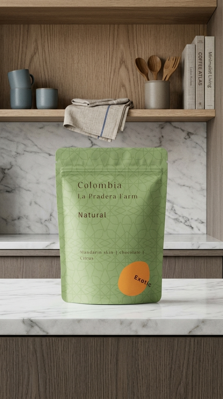 AI product shot of Colombian Exotic – Natural Mandarin 哥倫比亞異國風味 - 橘子