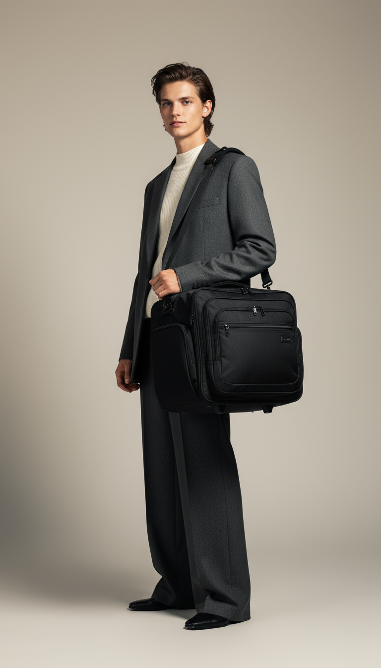 AI product shot of Personal Carry-On Travel Bag