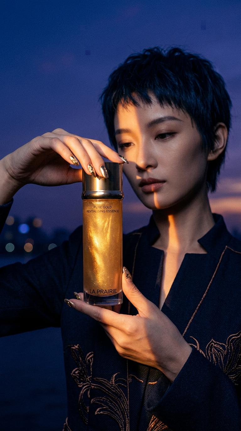 AI product shot of PURE GOLD REVITALISING ESSENCE