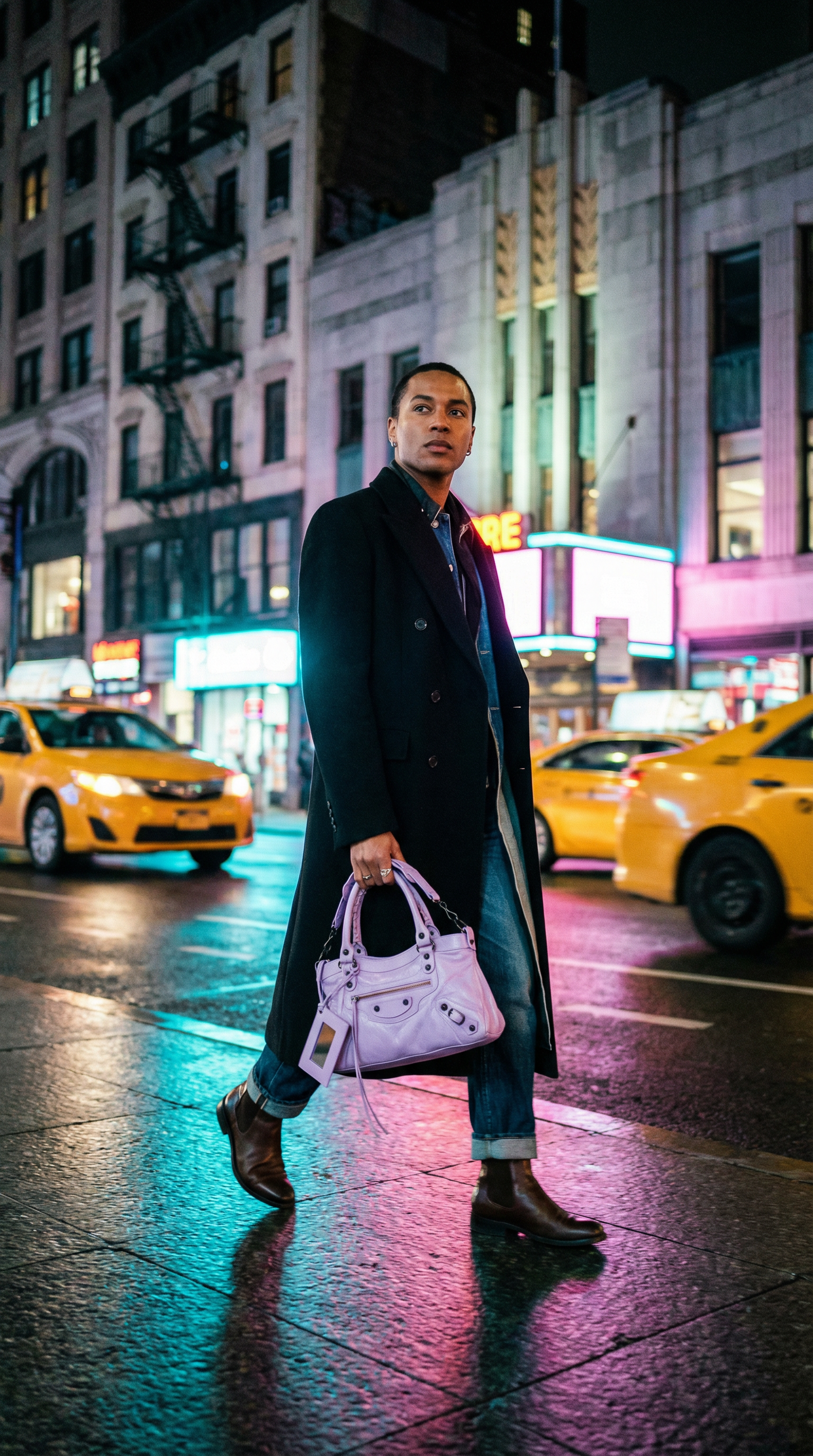 AI product shot of le city first bag