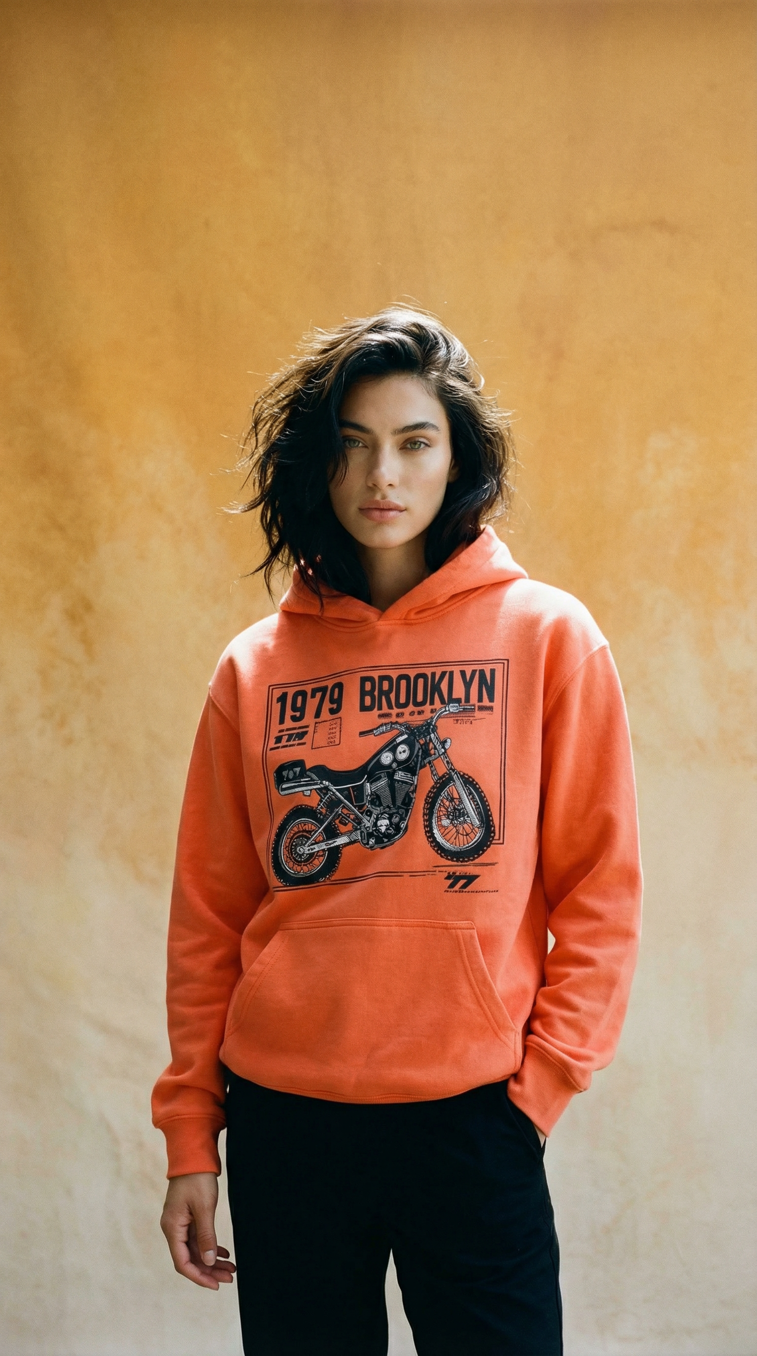 AI product shot of THE COZY HOODIE