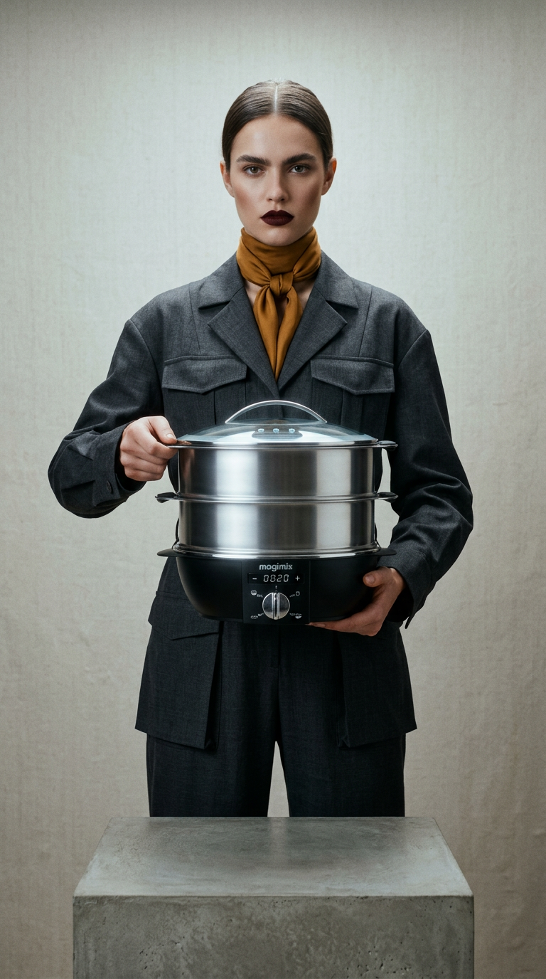 AI product shot of MULTIFUNCTION STEAMER