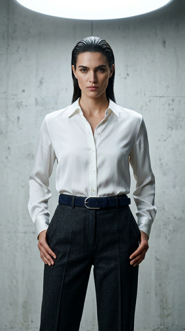 AI product shot of Navy Belt