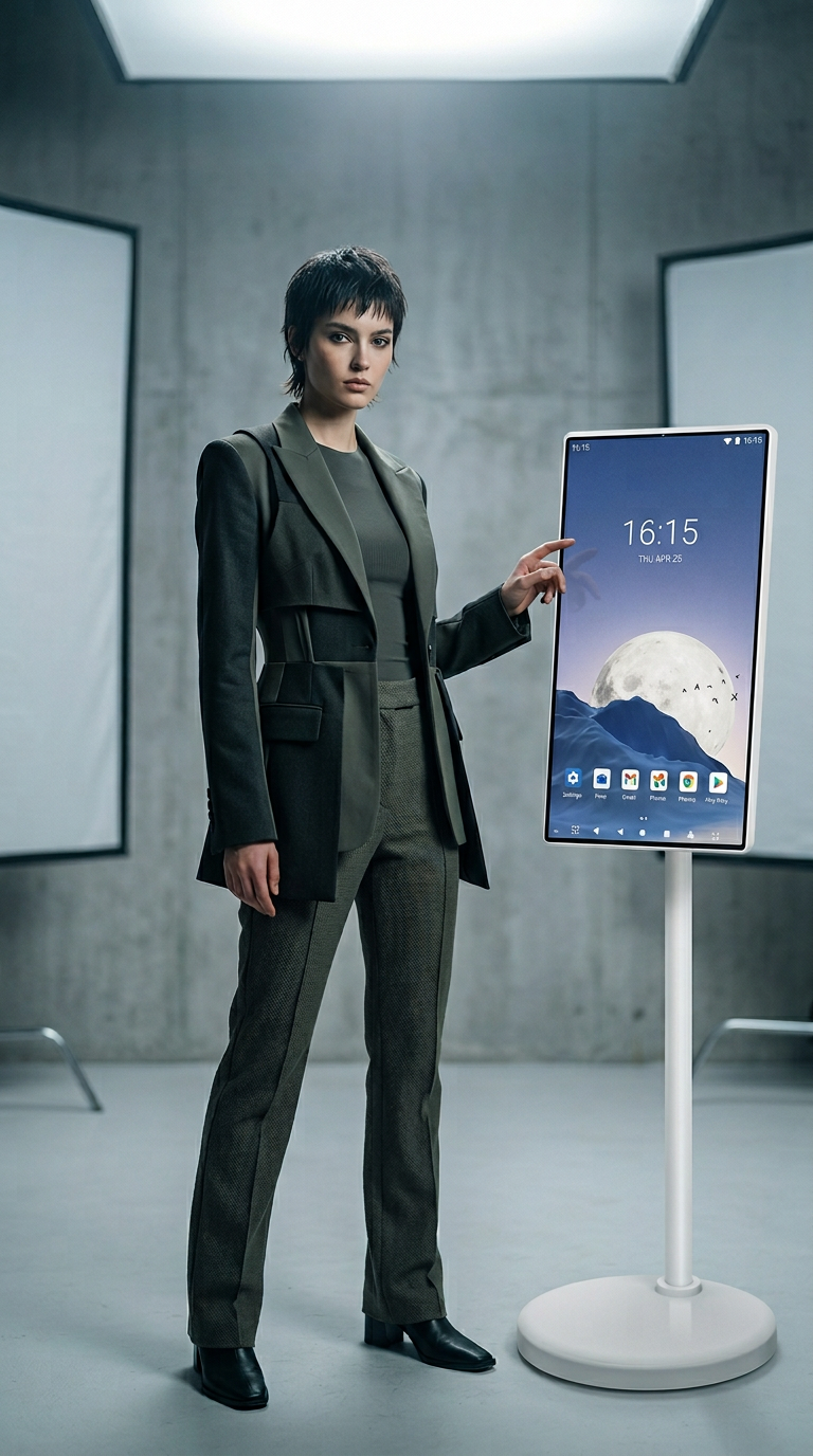 AI product shot of EquiMe 24" Touchscreen Tablet TV