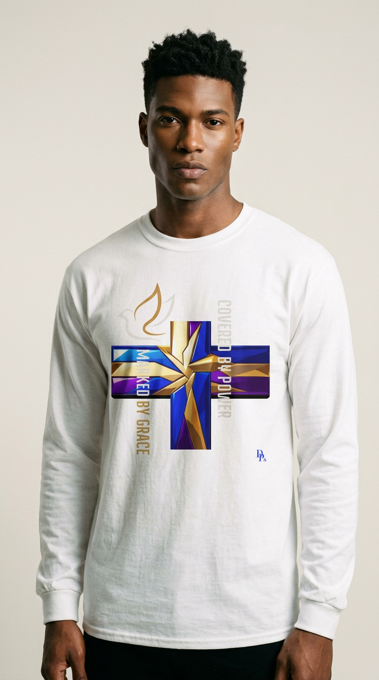 AI product shot of Marked by Grace Tee