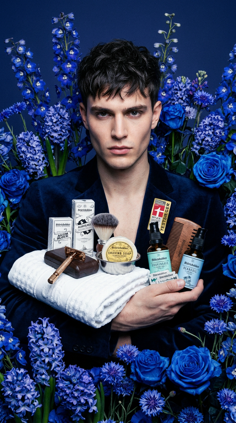 AI product shot of All-in-one Set Shave & Beard - Safety Razor Rosé - Gold