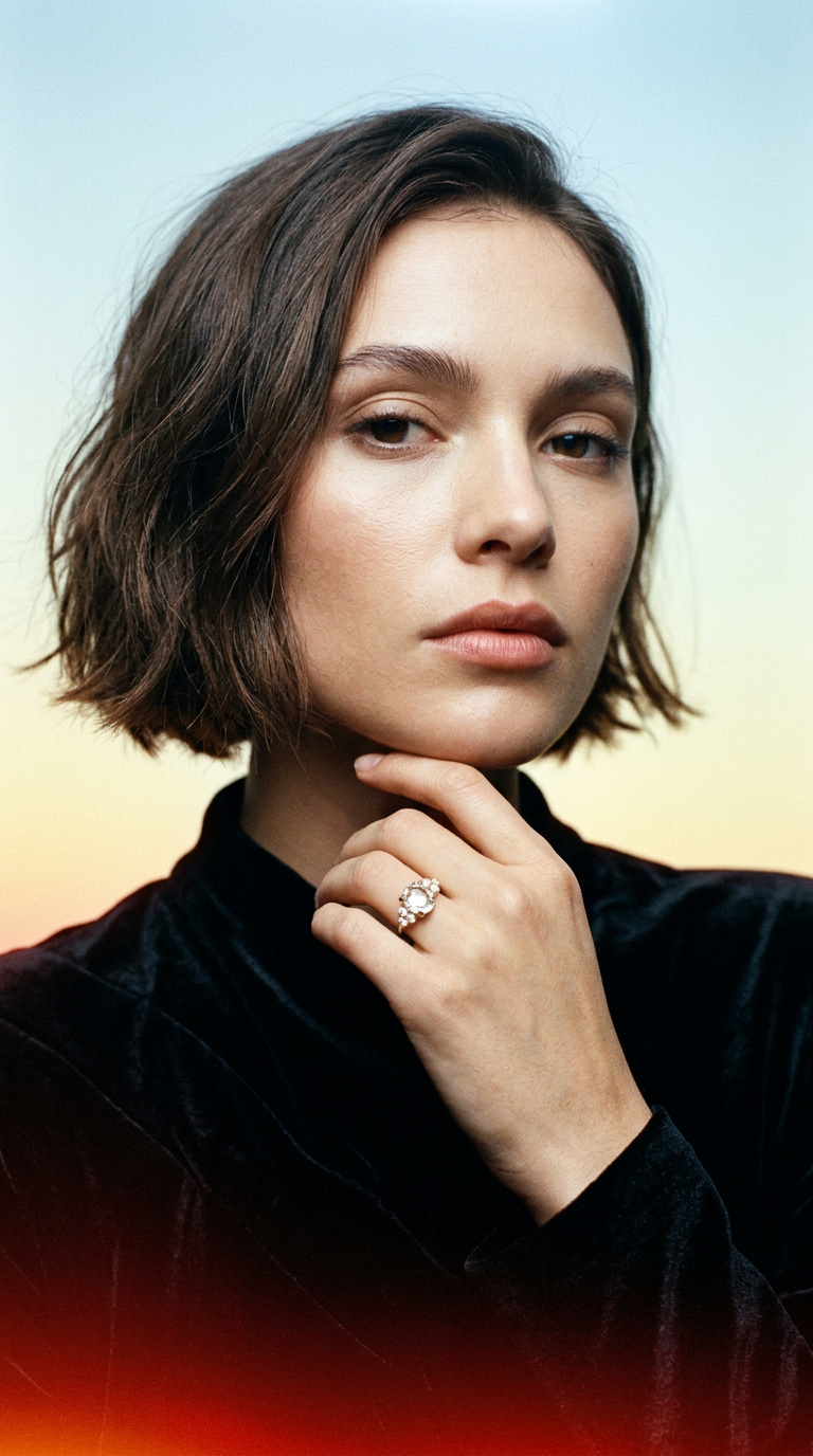 AI product shot of Coco Oval Cut Lab Diamond Ring