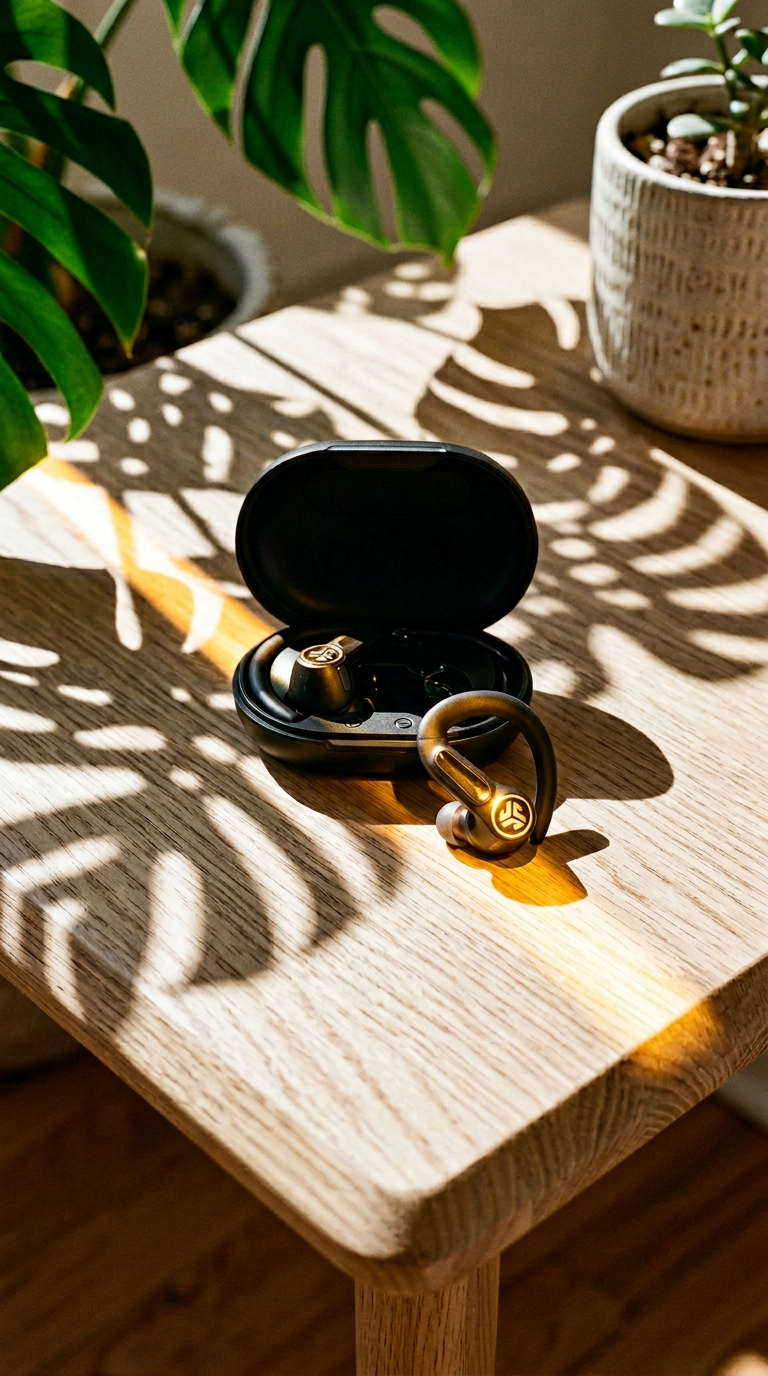 AI product shot of GO PODS ANC TRUE WIRELESS EARBUDS