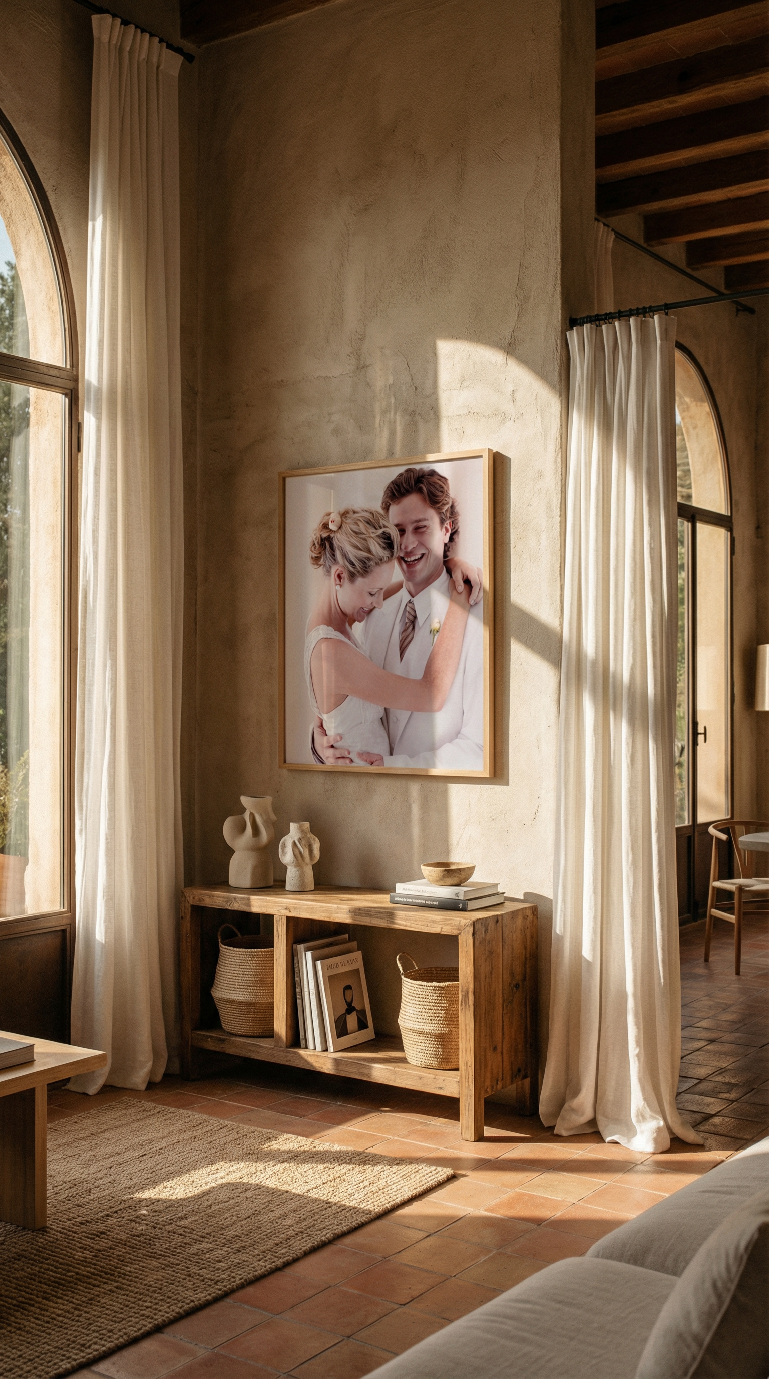 AI product shot of Metal Prints