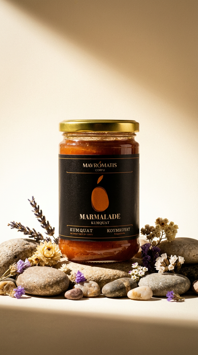 AI product shot of Marmalade Kumquat 400gr