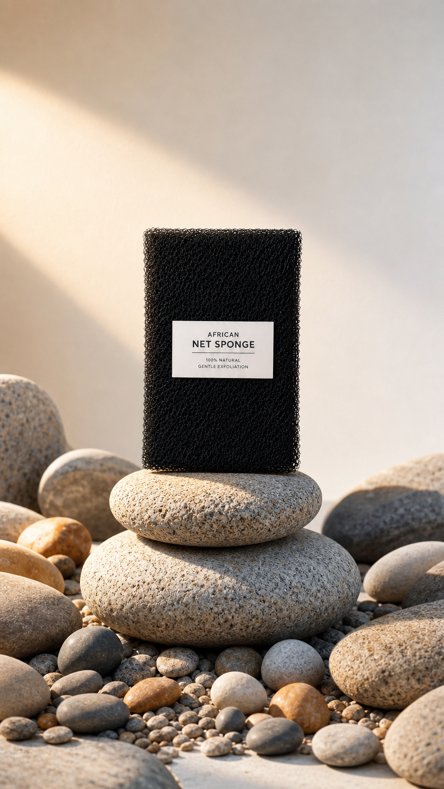 AI product shot of Exfoliating Net Sponge