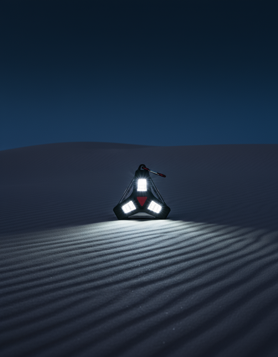 AI product shot of Hyper Tough 200-Lumen Emergency Roadside Light