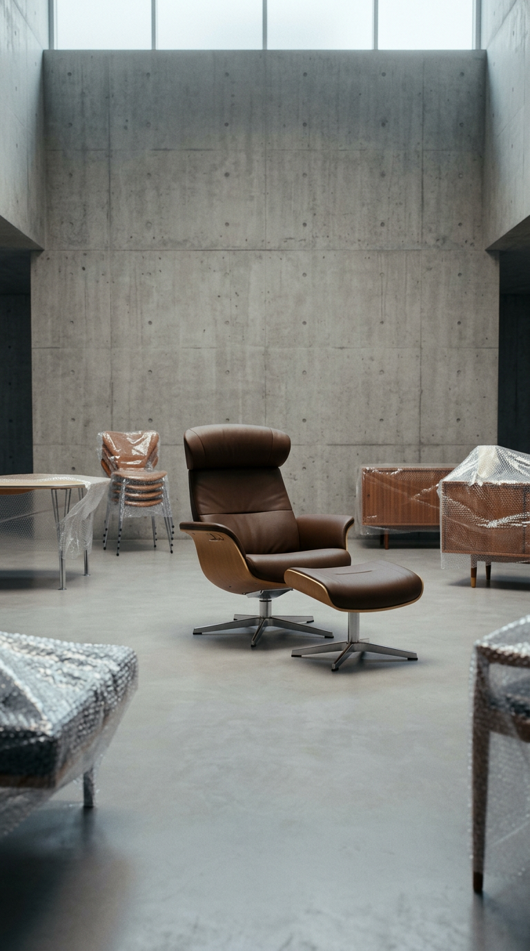 AI product shot of Butaca TimeOut con reposapies