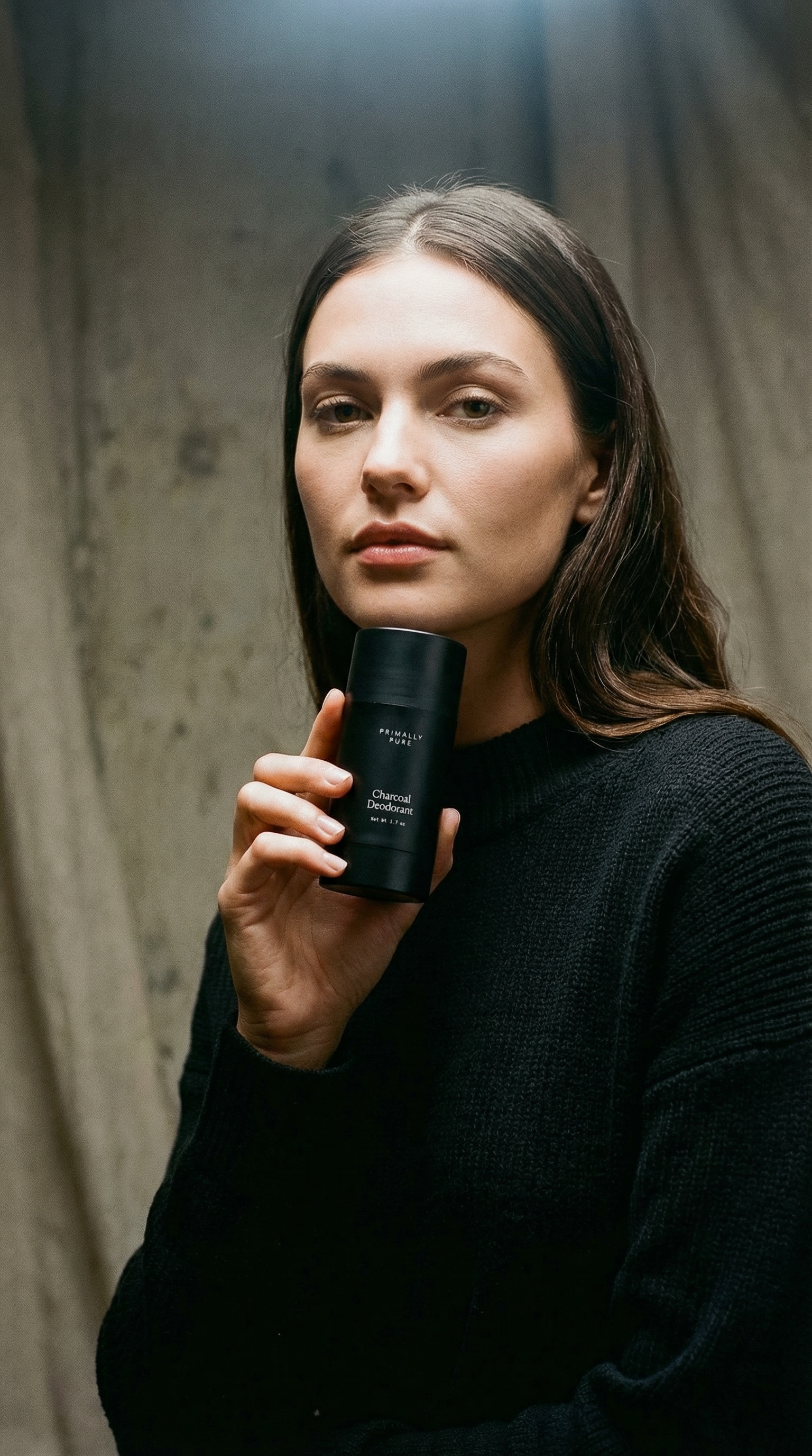 AI product shot of Charcoal Deodorant