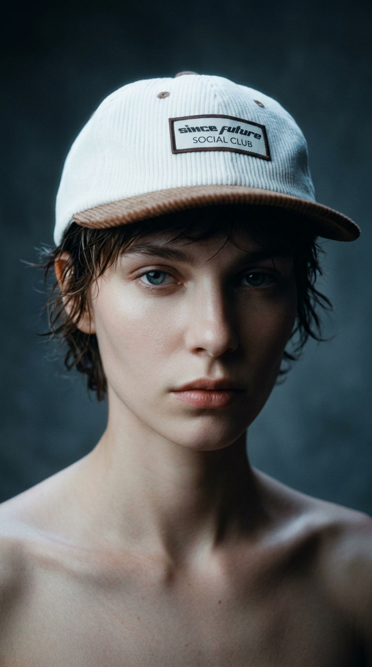 AI product shot of Social Club Cordoroy Cap