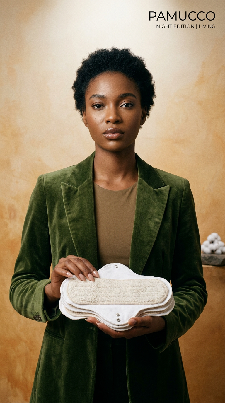 AI product shot of Pamucco maandverband nacht (3 stuks)