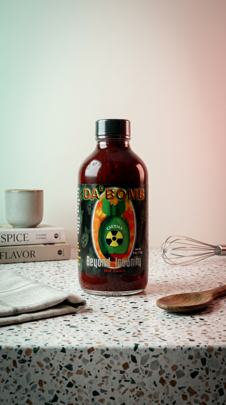 AI product shot of Da' Bomb Beyond Insanity