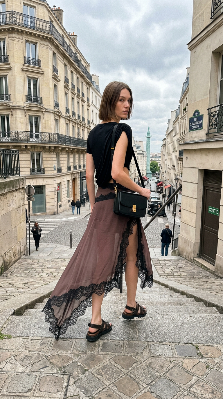 AI product shot of Verve Twisted Tee Dress