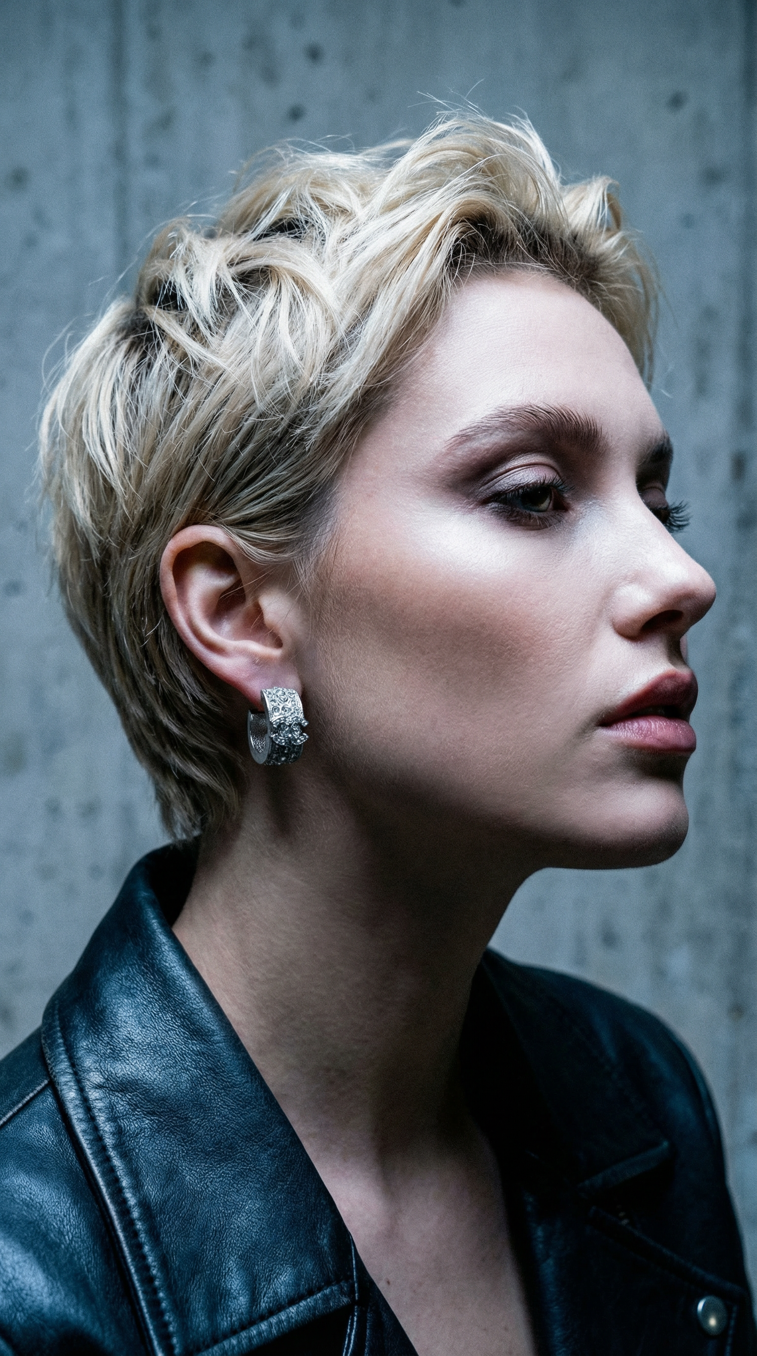 AI product shot of CHANEL Coco Mark Rhinestone Hoop Earrings