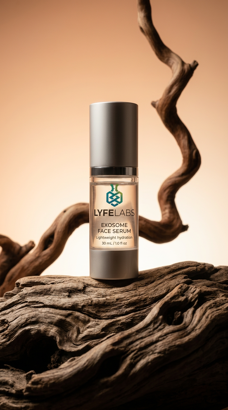 AI product shot of Exosome Face Serum