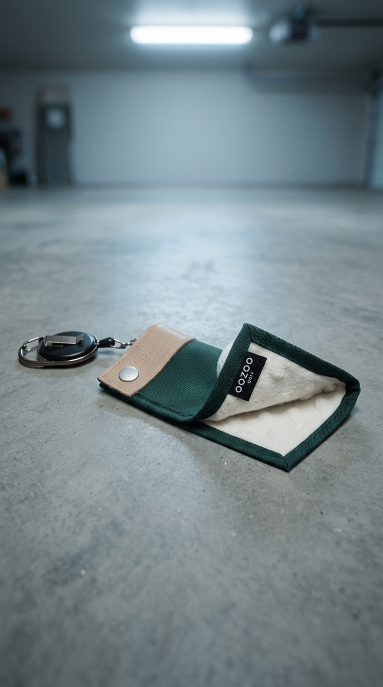 AI product shot of 우주골프 포켓볼타올 볼타올 볼수건 포켓볼타올 골프공타올 골프공수건 노캐디 공닦이 수건 릴포함, 오렌지, 1개