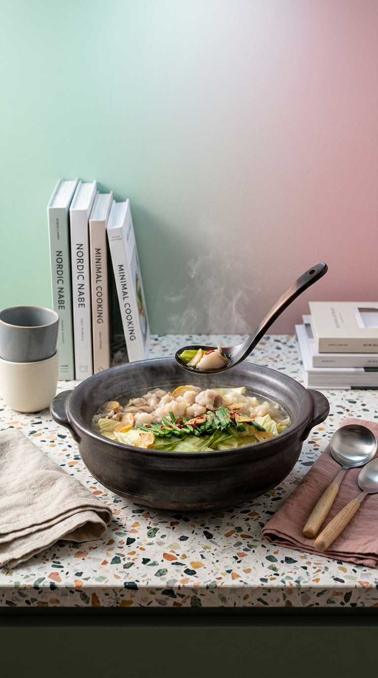 AI product shot of もつ鍋 2-3人前