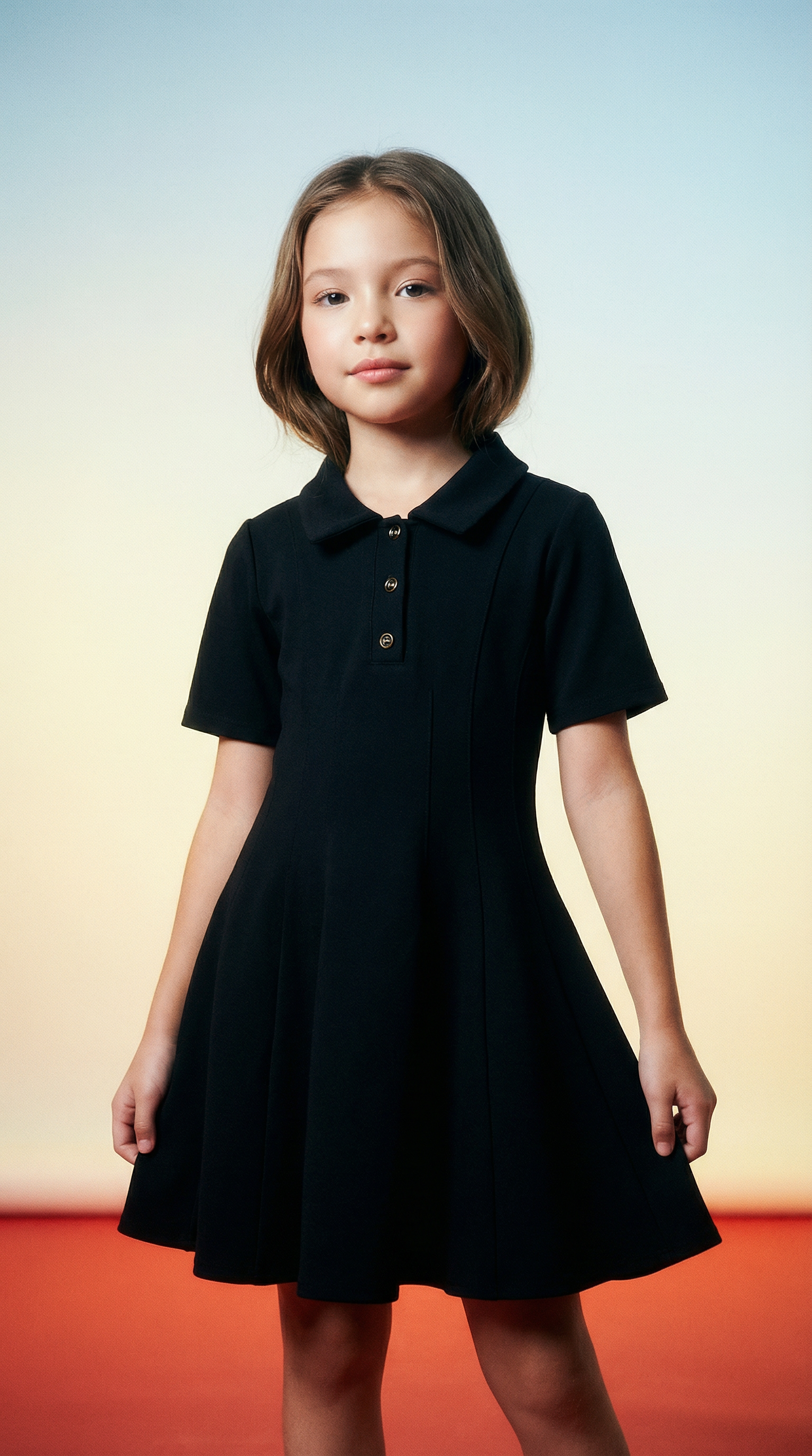 AI product shot of Black Girls' Dress