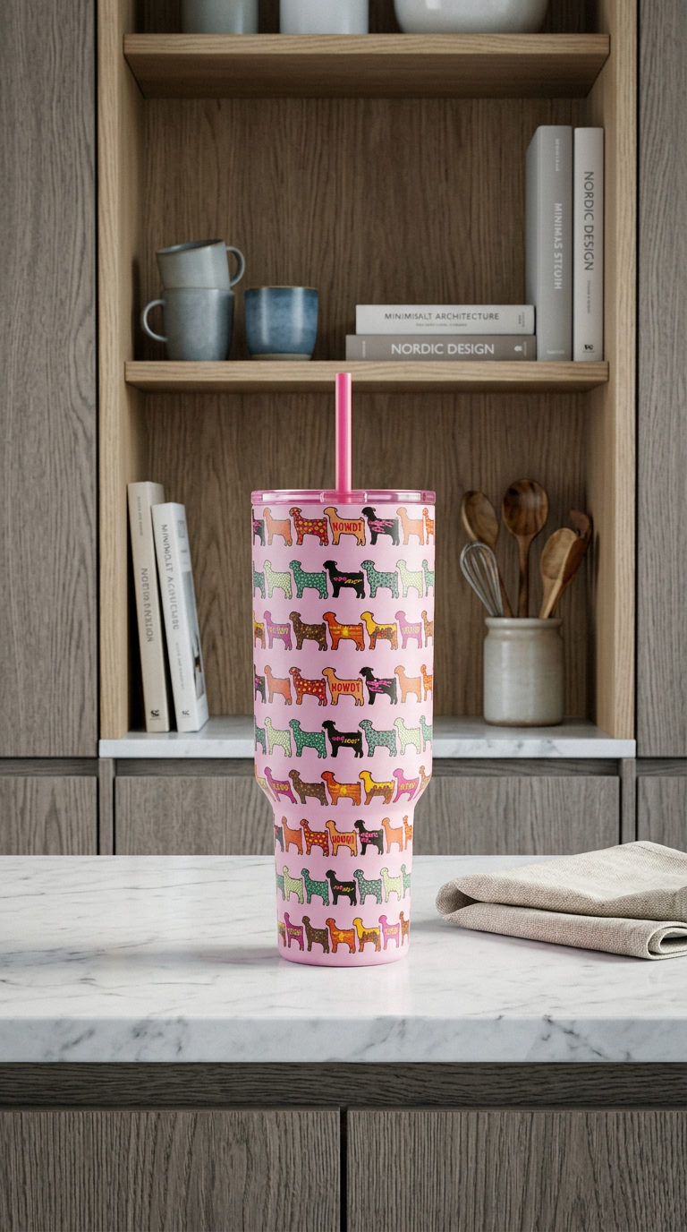 AI product shot of Stock Show Vibes 40oz Flip WashEasy™ Top Tumbler