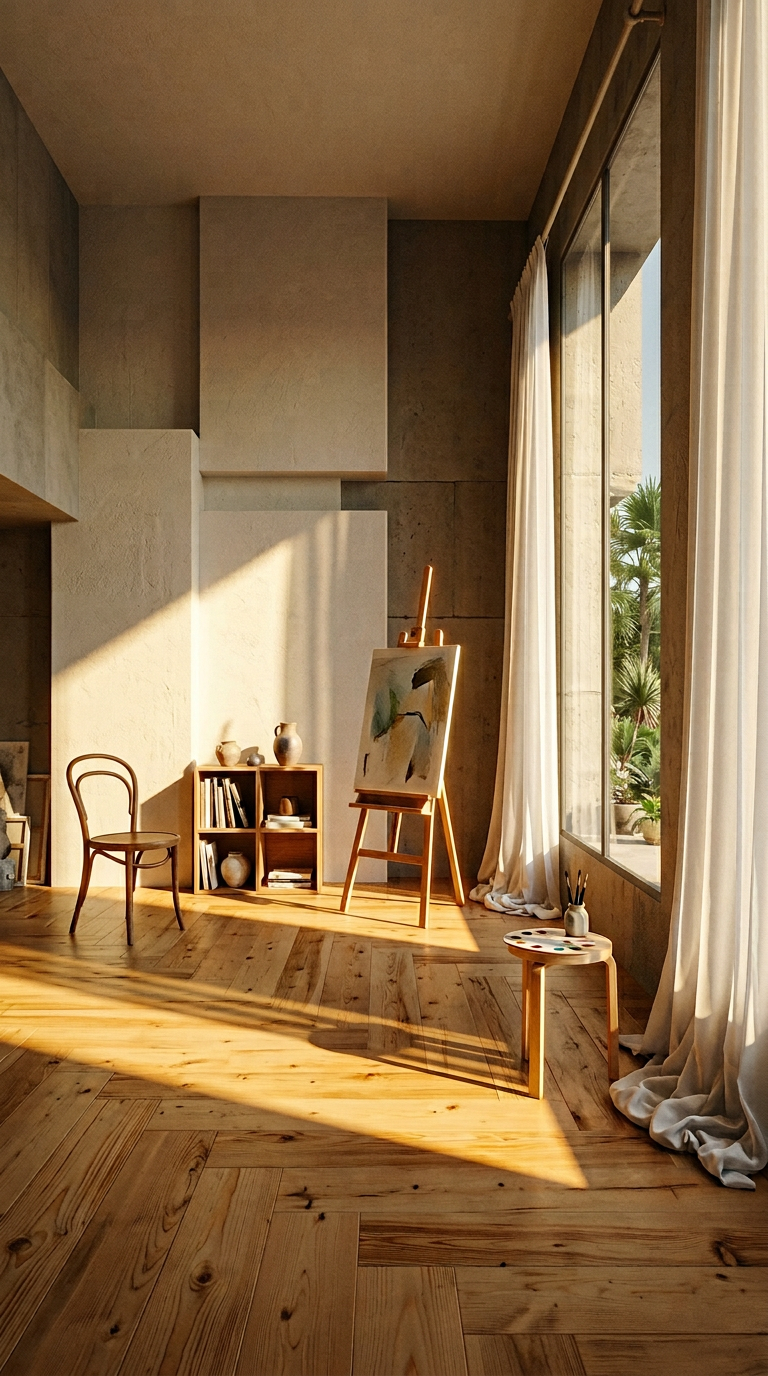 AI product shot of 鈦晶SPC抗病毒地板