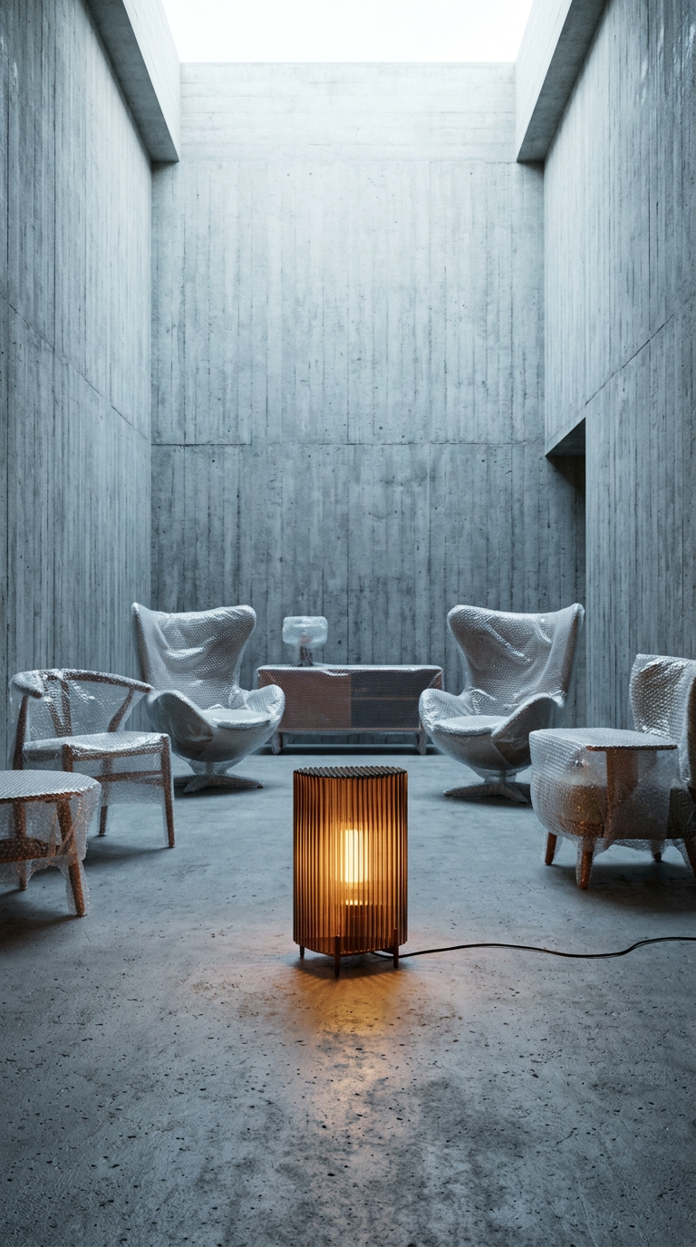 AI product shot of PUTKI LAMPS