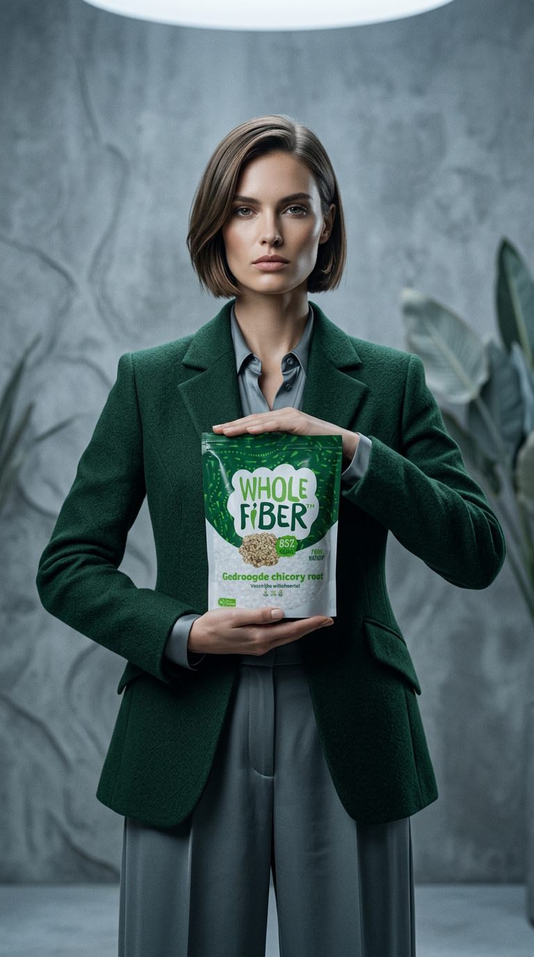 AI product shot of WholeFiber brievenbusverpakking 350 gram (2 x 175 gram)