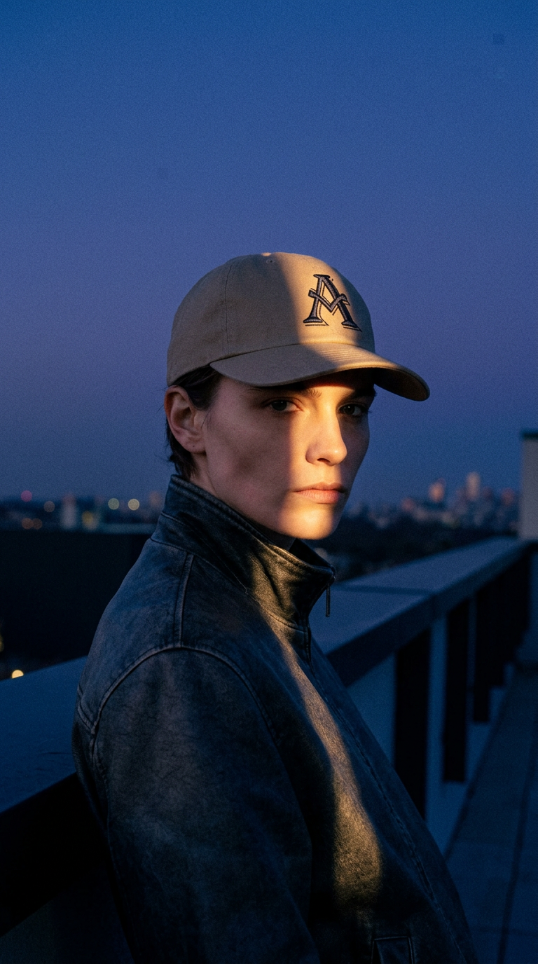 AI product shot of AM Dad Hat