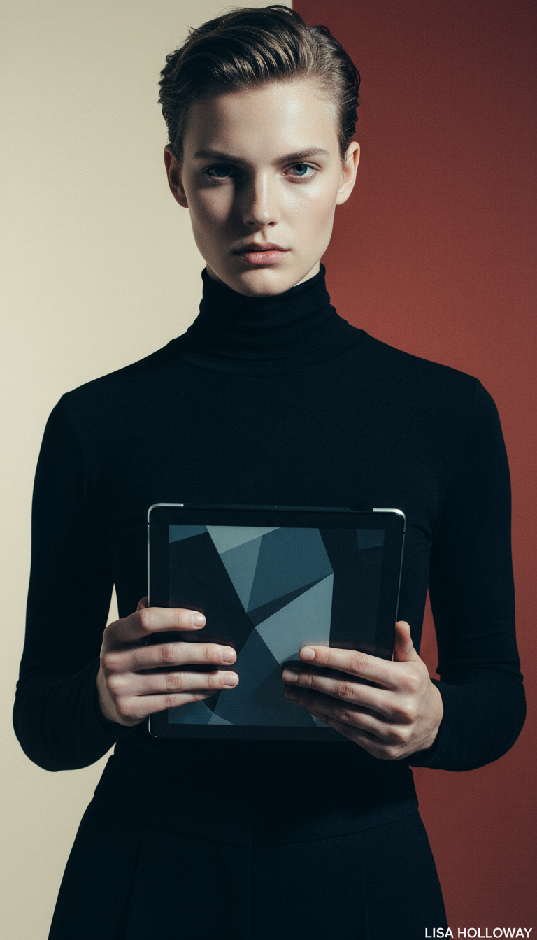 AI product shot of iPad Air - Starlight