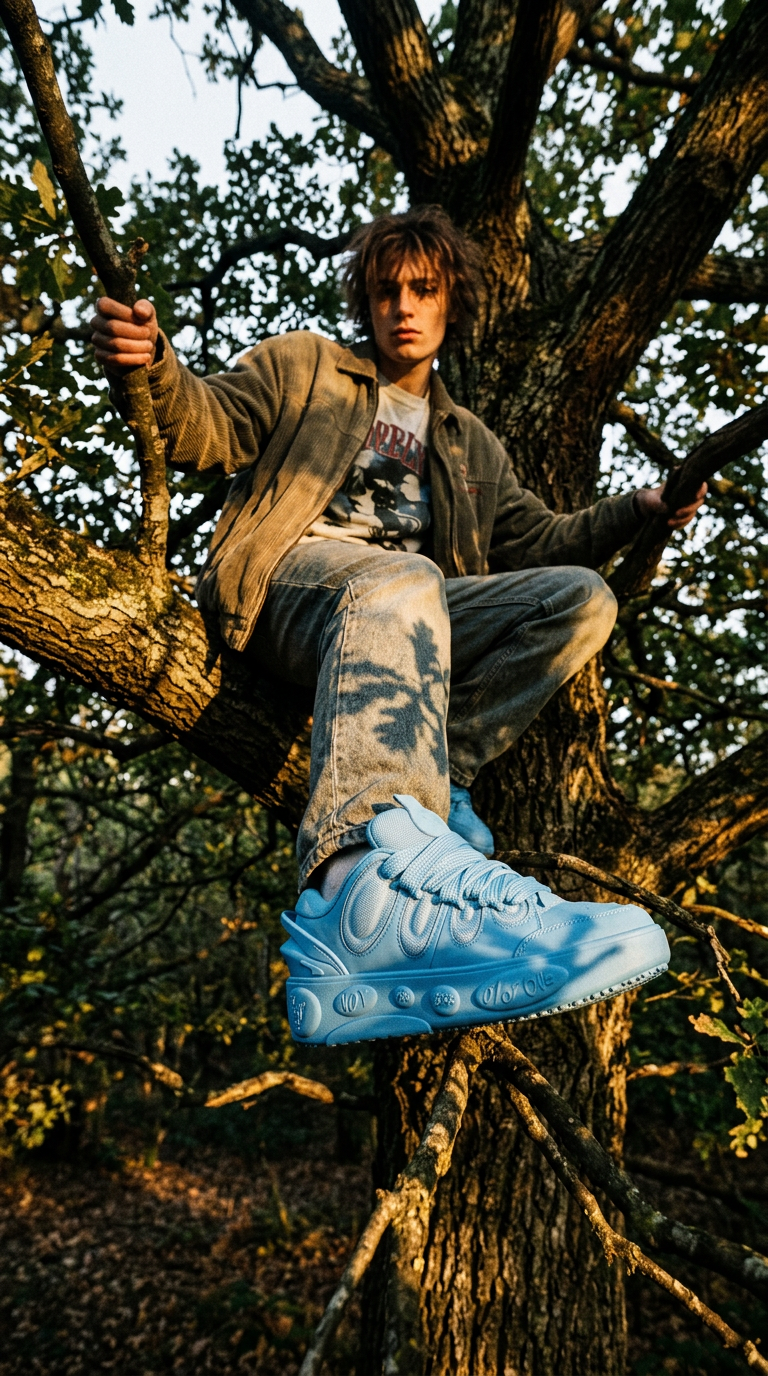 AI product shot of Puma LaMelo Ball LaFrancé Amour Blue Sky