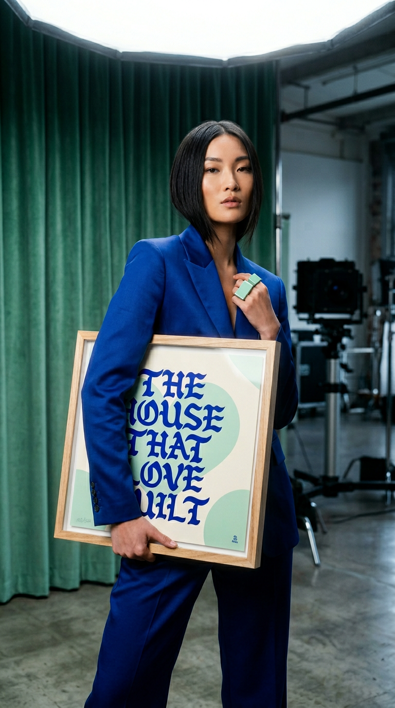 AI product shot of The House That Love Built Print