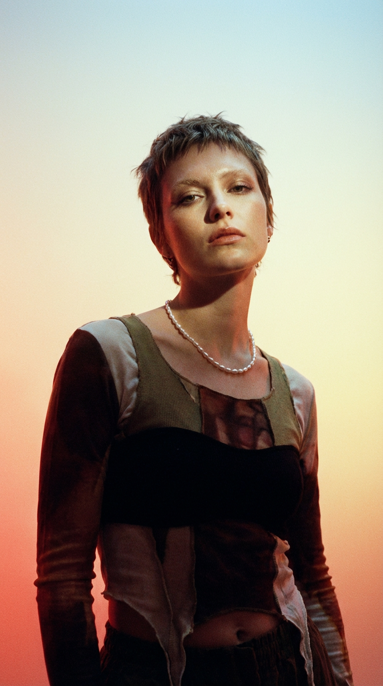 AI product shot of Pearl Choker