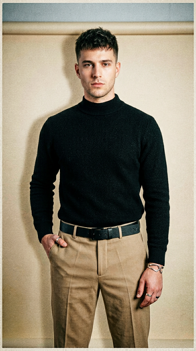 AI product shot of Signature Belt Black