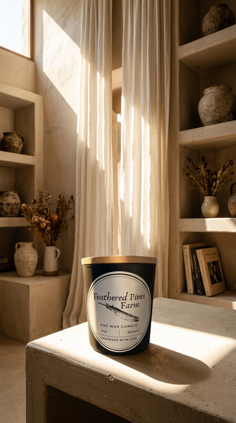 AI product shot of Honky Tonk 11oz Jar Candle